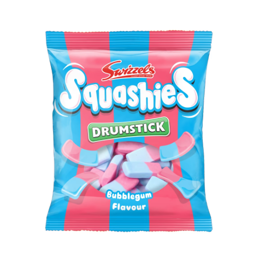 Swizzels Drumstick Squashies Bubblegum Flavour Bag 120g