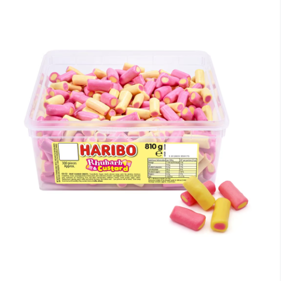 Haribo Rhubarb & Custard Tub 810g