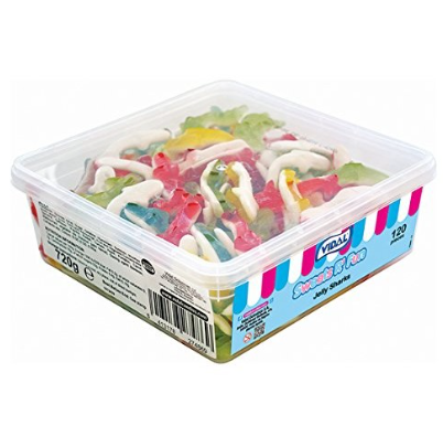 Vidal Jelly Sharks 120ct