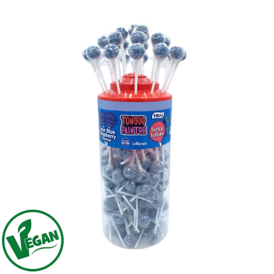 Vidal Lotta Lollies Blue Raspberry Lollipops