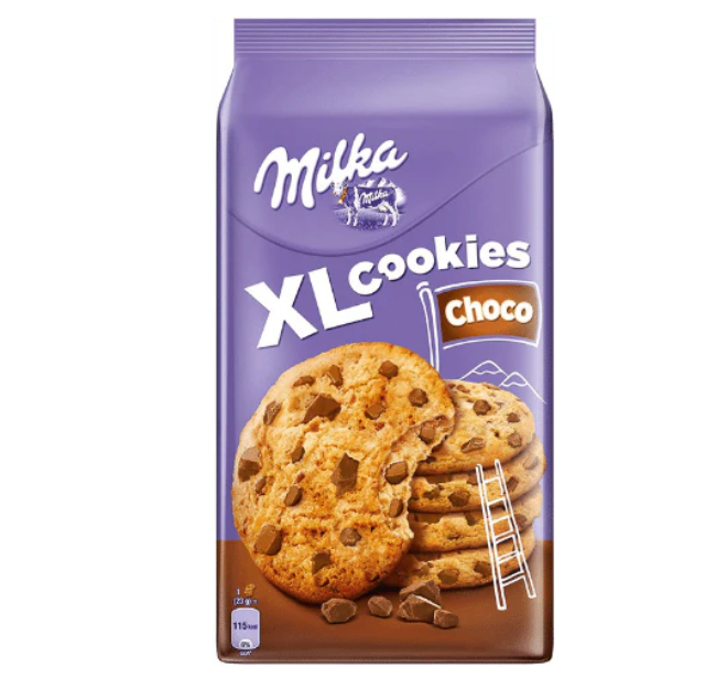 Milka XL Cookies Choco 184g